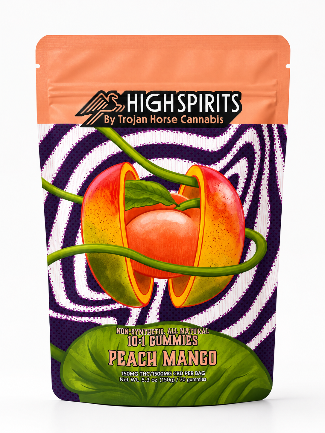 Trojan horse  Cannabis 10:1 Peach mango 5MG thc per gummy (TOP SELLER)