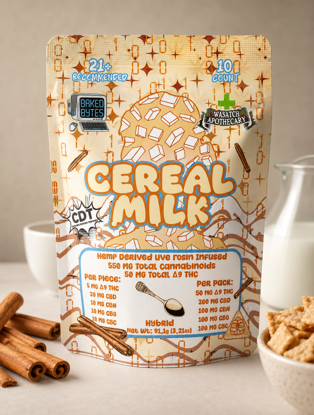 Wasatch Apothecary Baked Bytes Cereal Milk Live Rosin THC