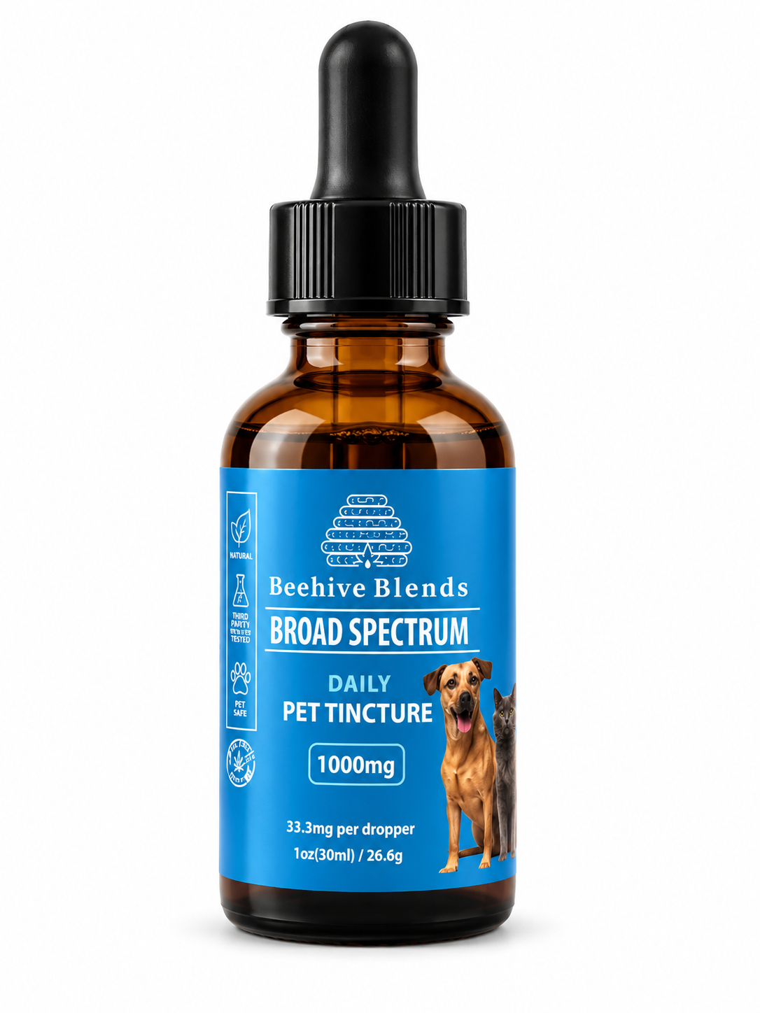 Beehive Blends Broad spectrum pet CBD 1000mg Daily