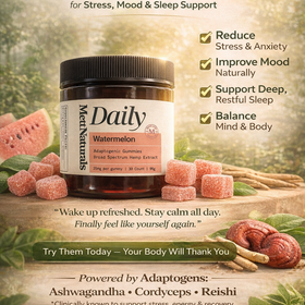 CBD Daily, Watermelon Adaptogenic Gummies
