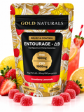 Gold Naturals Entourage gummies D9 Strawberry lemonade 30
