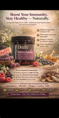 CBD Daily, Elderberry Raspberry Gummies