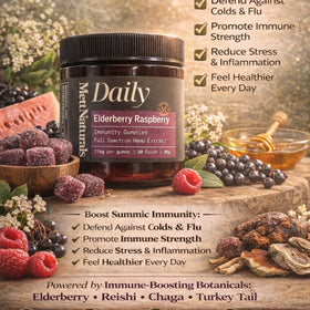 CBD Daily, Elderberry Raspberry Gummies