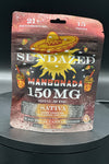 Sundazed Mangonada Sativa gummies 150 Of THC, 15 gummies per pack
