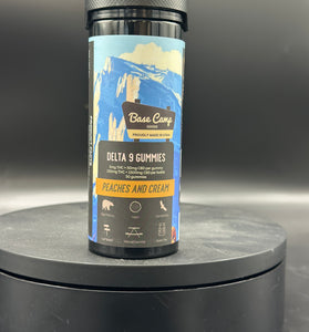 Base camp 30 count gummies 150mg thc (Peaches and cream)