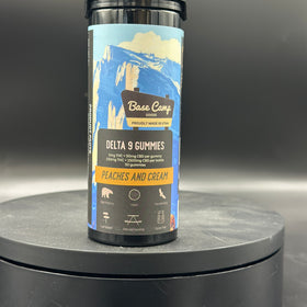 Base camp 30 count gummies 150mg thc (Peaches and cream)