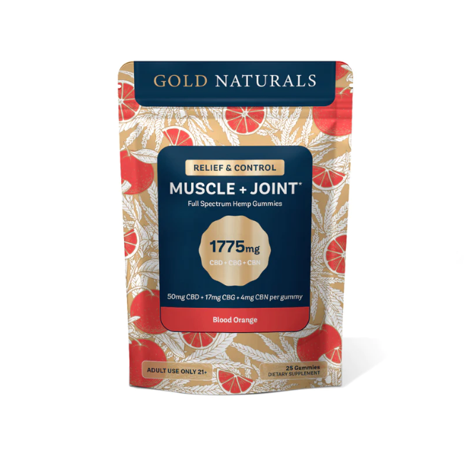 Gold naturals 25 count gummies