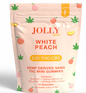 Jolly mini gummies white peace 1:25 THC:CBD