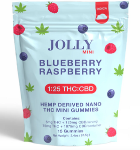 Jolly mini Blue Raspberry 1:25 THC:CBD