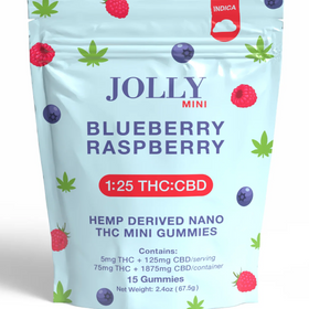 Jolly mini Blue Raspberry 1:25 THC:CBD