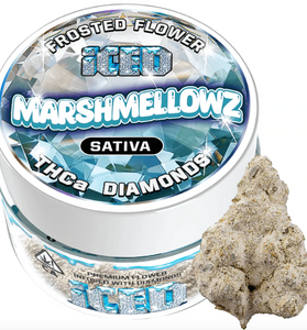 Frosted Premium Top Shelf THCA Flower infused With Diamonds (Marshmallowz) Sativa Hybrid (NOT FOR UTAH)