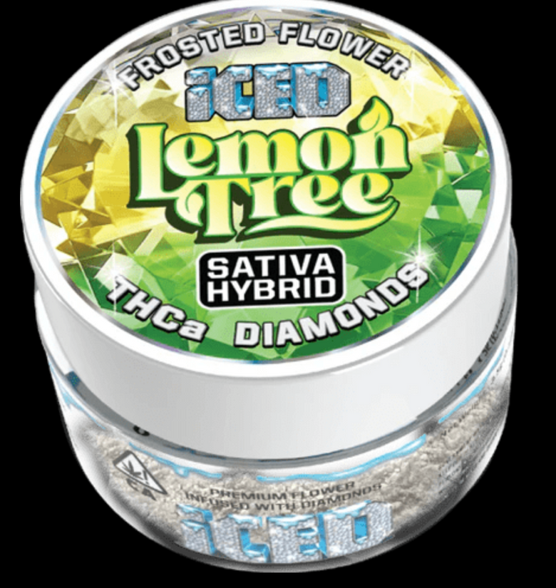Frosted Premium Top Shelf diamond infused THCA Flower( Lemon Tree )Sativa (NOT FOR UTAH)