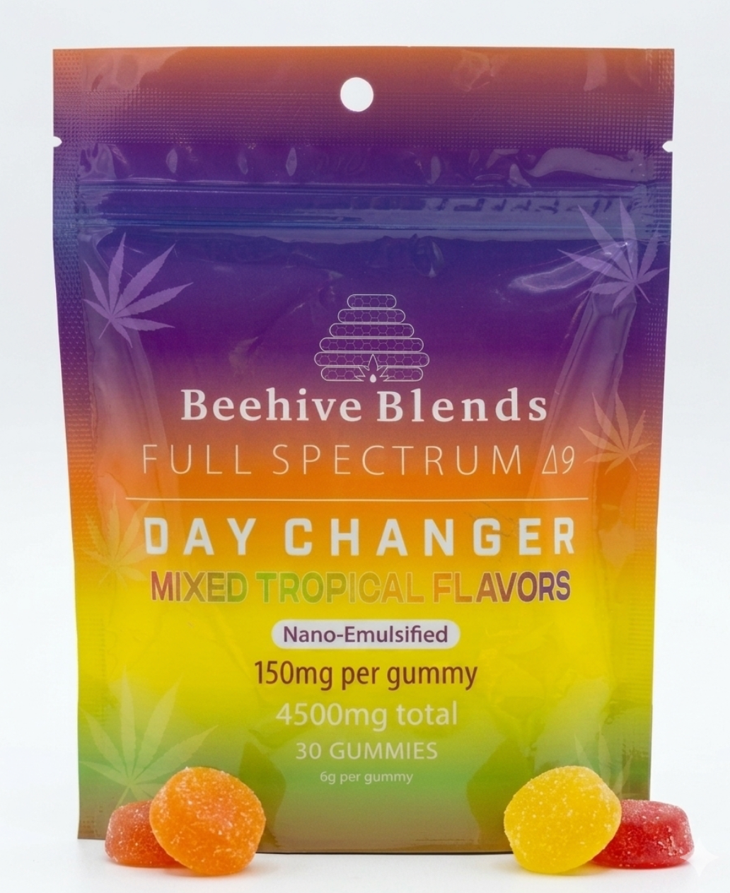 Beehive Blends Day Changer D9 Gummies 150mg (10 Pack)