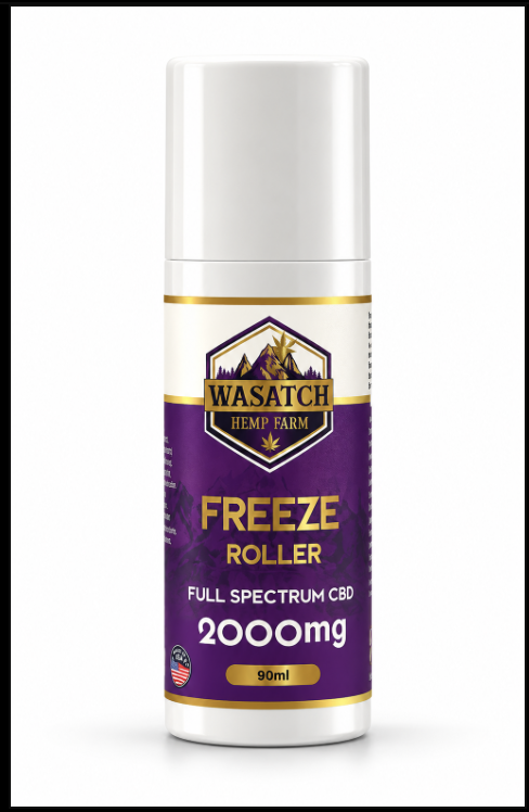 Wasatch Hemp Farms 2000mg CBD Freeze Roller Gel